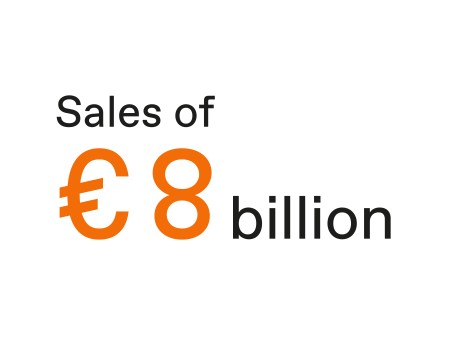 Sales of EUR 8 bilion
